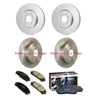 Bosch® - QuietCast™ Premium Front and Rear Brake Kit with Ceramic Pads