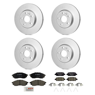 Bosch® - QuietCast™ Premium Front and Rear Brake Kit with Ceramic Pads
