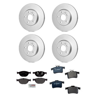 Bosch® - QuietCast™ Premium 1-Piece Brake Kit with Organic Brake Pads