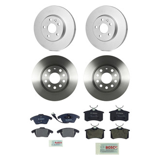 Bosch® - QuietCast™ Premium Front and Rear Brake Kit with Organic Pads
