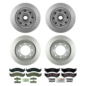 Bosch® - QuietCast™ Premium Front and Rear Brake Kit with Organic Pads
