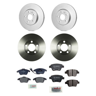 Bosch® - QuietCast™ Premium Front and Rear Brake Kit with Organic Pads