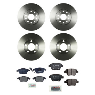 Bosch® - QuietCast™ Premium Front and Rear Brake Kit with Organic Pads