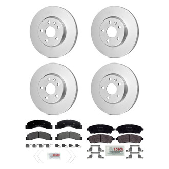 Bosch® - QuietCast™ Premium Front and Rear Brake Kit with Organic Pads
