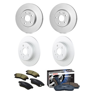 Bosch® - QuietCast™ Premium Front and Rear Brake Kit with Ceramic Pads