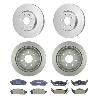 Bosch® - QuietCast™ Premium Front and Rear Brake Kit with Organic Pads