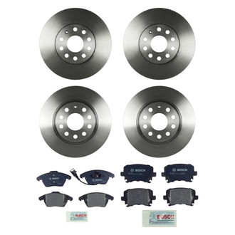 Bosch® - QuietCast™ Premium Front and Rear Brake Kit with Organic Pads