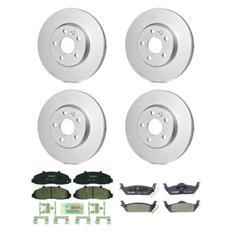 Bosch® - QuietCast™ Premium Front and Rear Brake Kit with Organic Pads