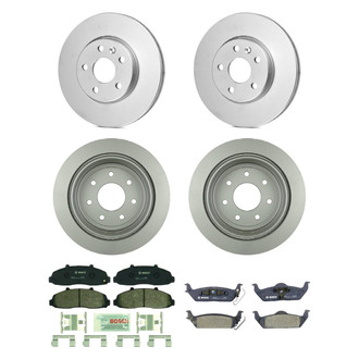 Bosch® - QuietCast™ Premium Front and Rear Brake Kit with Organic Pads
