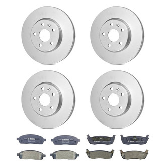 Bosch® - QuietCast™ Premium Front and Rear Brake Kit with Organic Pads