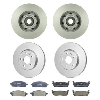 Bosch® - QuietCast™ Premium Front and Rear Brake Kit with Organic Pads