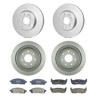 Bosch® - QuietCast™ Premium Front and Rear Brake Kit with Organic Pads