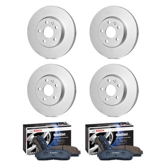Bosch® - QuietCast™ Premium 1-Piece Brake Kit with Ceramic Brake Pads