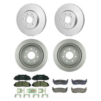 Bosch® - QuietCast™ Premium Front and Rear Brake Kit with Organic Pads