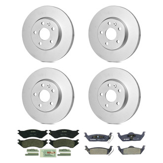 Bosch® - QuietCast™ Premium Front and Rear Brake Kit with Organic Pads
