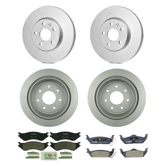 Bosch® - QuietCast™ Premium Front and Rear Brake Kit with Organic Pads
