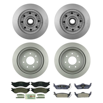 Bosch® - QuietCast™ Premium Front and Rear Brake Kit with Organic Pads