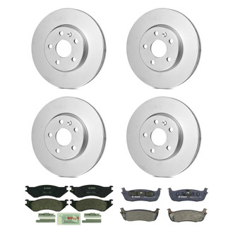 Bosch® - QuietCast™ Premium Front and Rear Brake Kit with Organic Pads