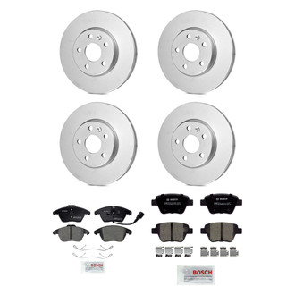 Bosch® - QuietCast™ Premium Front and Rear Brake Kit with Ceramic Pads