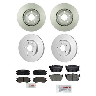 Bosch® - QuietCast™ Premium 1-Piece Brake Kit with Ceramic Brake Pads