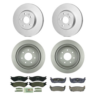 Bosch® - QuietCast™ Premium Front and Rear Brake Kit with Organic Pads