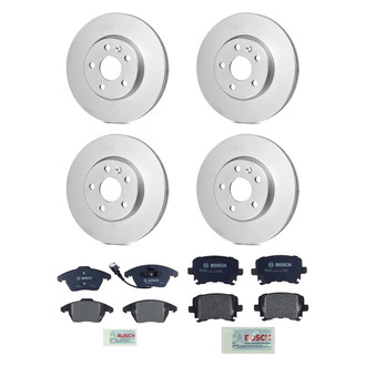 Bosch® - QuietCast™ Premium 1-Piece Brake Kit with Organic Brake Pads
