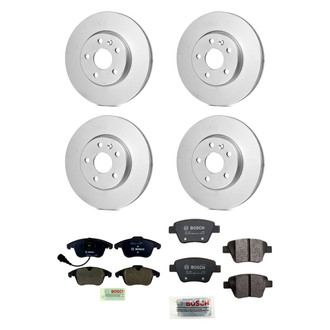Bosch® - QuietCast™ Premium Front and Rear Brake Kit with Organic Pads