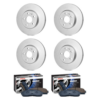 Bosch® - QuietCast™ Premium 1-Piece Brake Kit with Ceramic Brake Pads