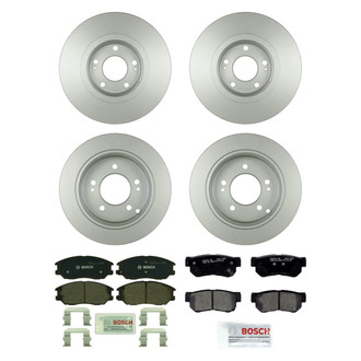Bosch® - QuietCast™ Premium Front and Rear Brake Kit with Ceramic Pads