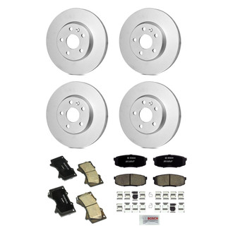 Bosch® - QuietCast™ Premium Front and Rear Brake Kit with Ceramic Pads
