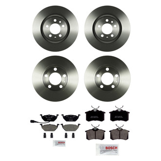 Bosch® - QuietCast™ Premium Front and Rear Brake Kit with Ceramic Pads