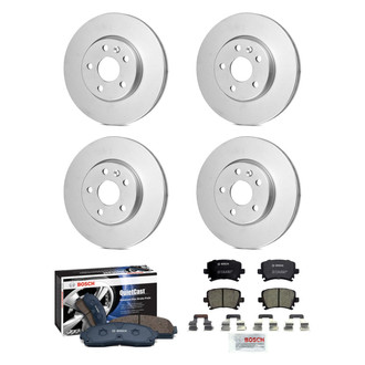 Bosch® - QuietCast™ Premium Front and Rear Brake Kit with Ceramic Pads