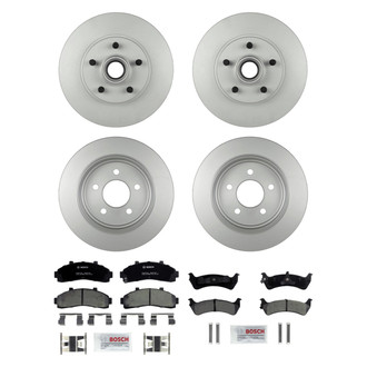 Bosch® - QuietCast™ Premium Front and Rear Brake Kit with Ceramic Pads