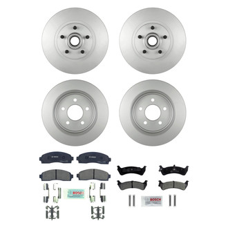 Bosch® - QuietCast™ Premium Front and Rear Brake Kit with Ceramic Pads