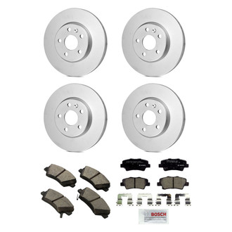 Bosch® - QuietCast™ Premium Front and Rear Brake Kit with Ceramic Pads