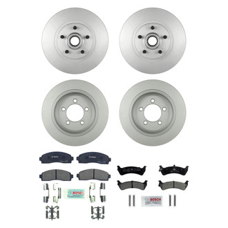 Bosch® - QuietCast™ Premium Front and Rear Brake Kit with Ceramic Pads