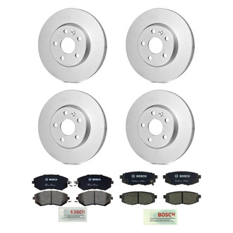Bosch® - QuietCast™ Premium 1-Piece Brake Kit with Ceramic Brake Pads