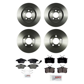 Bosch® - QuietCast™ Premium Front and Rear Brake Kit with Ceramic Pads