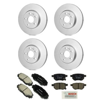 Bosch® - QuietCast™ Premium 1-Piece Brake Kit with Ceramic Brake Pads