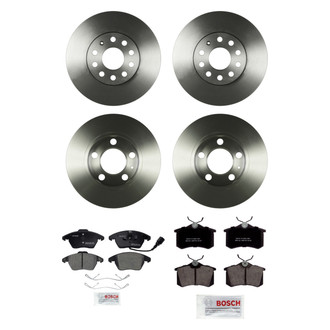Bosch® - QuietCast™ Premium Front and Rear Brake Kit with Ceramic Pads