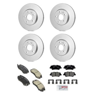 Bosch® - QuietCast™ Premium Front and Rear Brake Kit with Ceramic Pads
