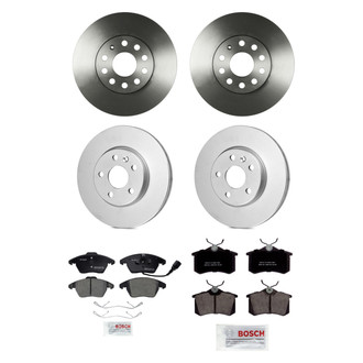 Bosch® - QuietCast™ Premium Front and Rear Brake Kit with Ceramic Pads