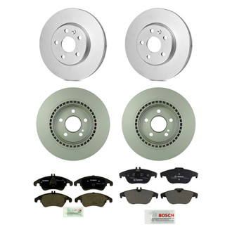 Bosch® - QuietCast™ Premium Front and Rear Brake Kit with Organic Pads