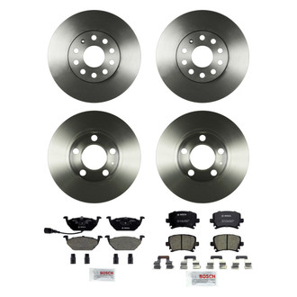 Bosch® - QuietCast™ Premium Front and Rear Brake Kit with Ceramic Pads