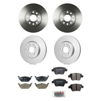 Bosch® - QuietCast™ Premium Front and Rear Brake Kit with Organic Pads