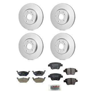 Bosch® - QuietCast™ Premium Front and Rear Brake Kit with Organic Pads