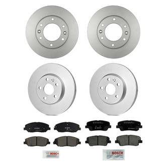 Bosch® - QuietCast™ Premium 1-Piece Brake Kit with Ceramic Brake Pads