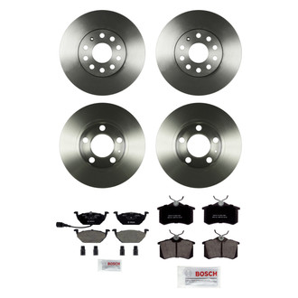 Bosch® - QuietCast™ Premium Front and Rear Brake Kit with Ceramic Pads
