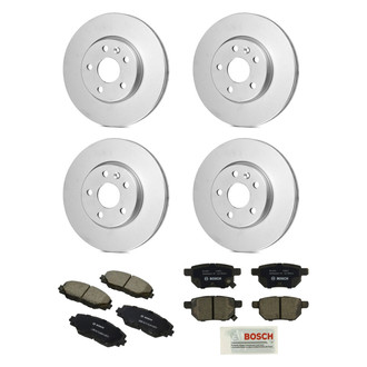 Bosch® - QuietCast™ Premium 1-Piece Brake Kit with Ceramic Brake Pads