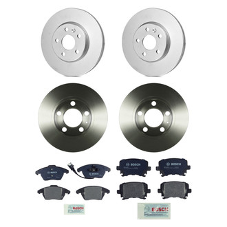 Bosch® - QuietCast™ Premium Front and Rear Brake Kit with Organic Pads